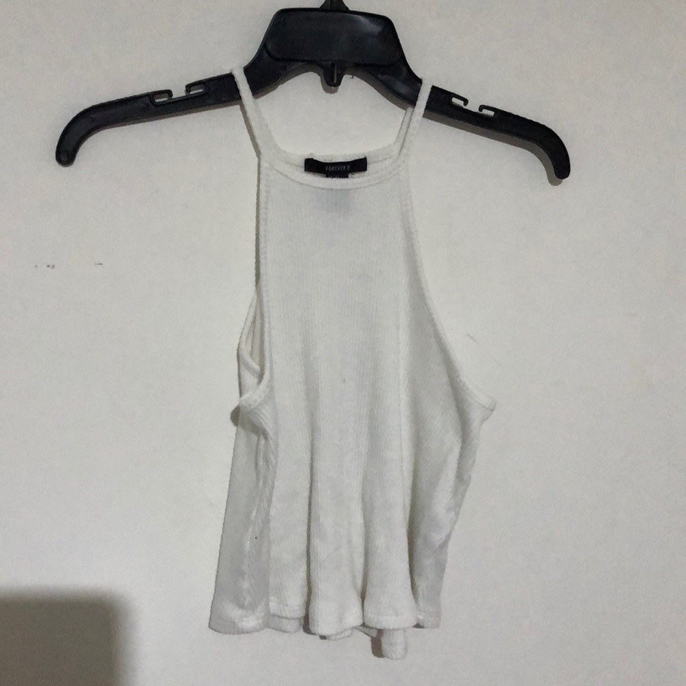 Textured halter tank top